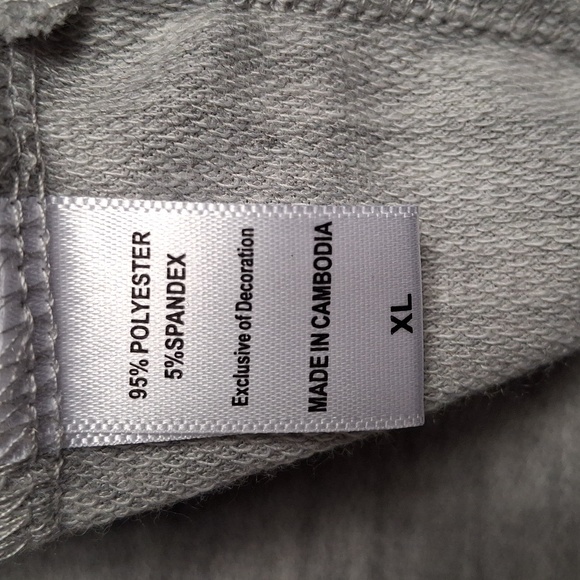 Muk Luks Quilted French Terry Jogger w/Crew Lounge Set XL Heather Grey NWOT - Picture 11 of 14